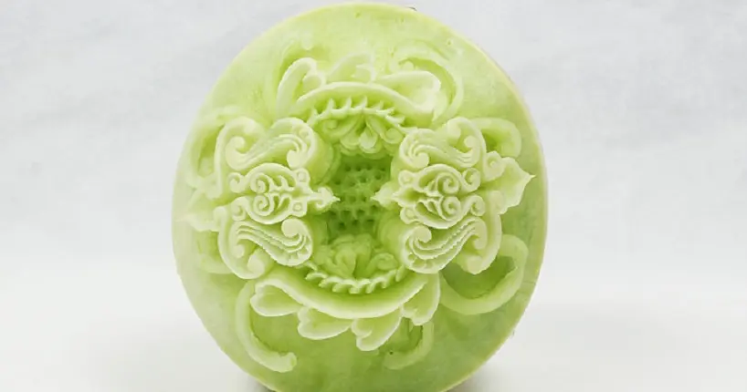 En images : la sculpture sur légumes, pour transformer son melon en œuvre d’art