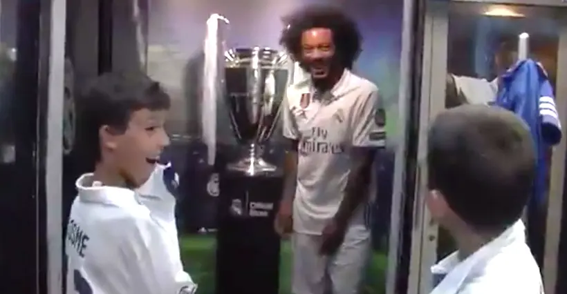 Vidéo : Marcelo fait une surprise à des jeunes supporters du Real Madrid