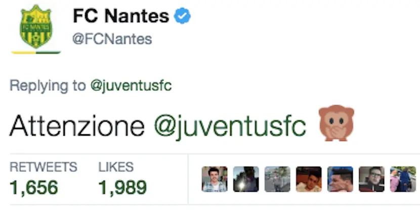 Sur Twitter, le FC Nantes trolle la Juventus après la prolongation d’Allegri