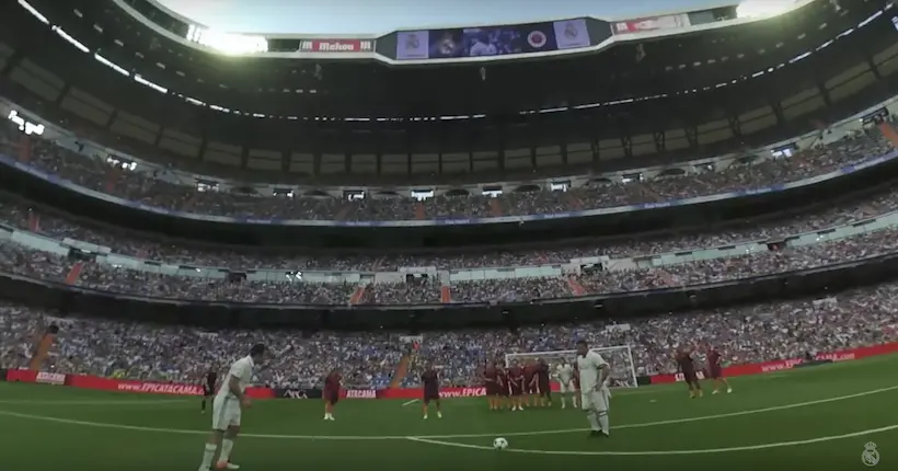 En caméra embarquée, Roberto Carlos nous fait revivre le match des légendes Real – Roma