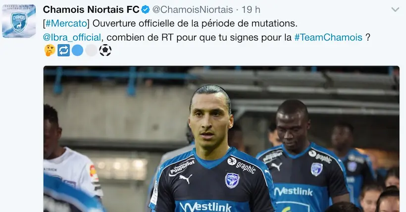 Sur Twitter, Niort et le Herta Berlin se disputent Zlatan Ibrahimovic