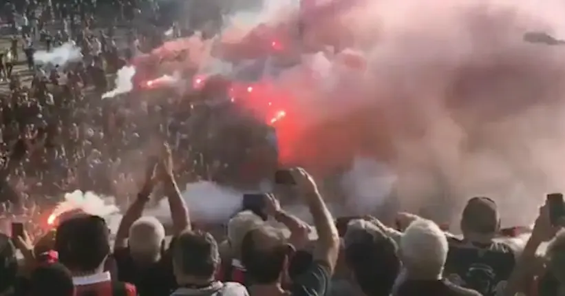 Vidéo : avant le match contre l’Ajax, les Niçois ont été accueillis en rock stars par leurs supporters