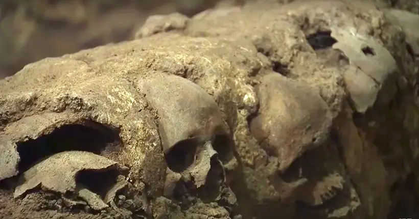 Une tour aztèque faite de 650 crânes humains découverte au cœur de Mexico