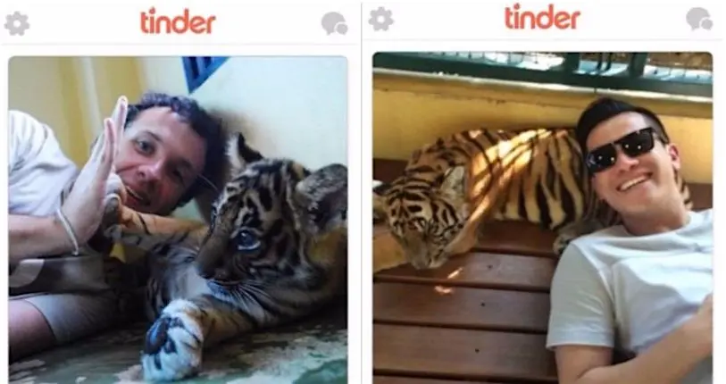 Tinder ne veut plus de vos selfies avec des tigres