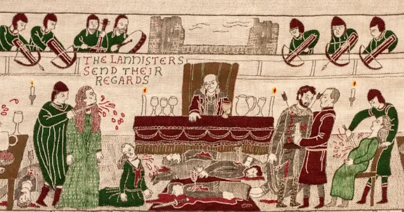 En images : les moments forts de Game of Thrones transposés en tapisserie médiévale