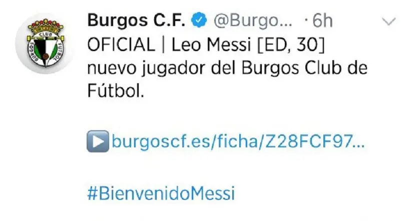 Un club espagnol trolle le hack du Barça en annonçant la signature de Leo Messi