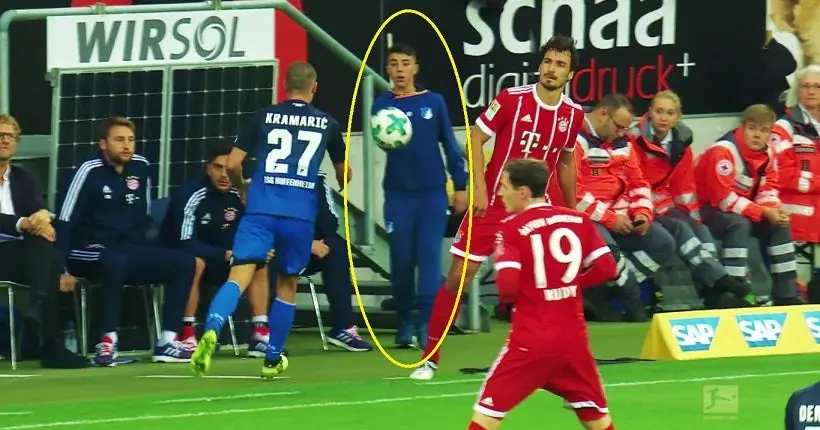 Vidéo : la belle histoire de ce ramasseur de balle qui a aidé Hoffenheim à battre le Bayern
