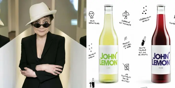 Yoko Ono contraint les sodas “John Lemon” à changer de nom