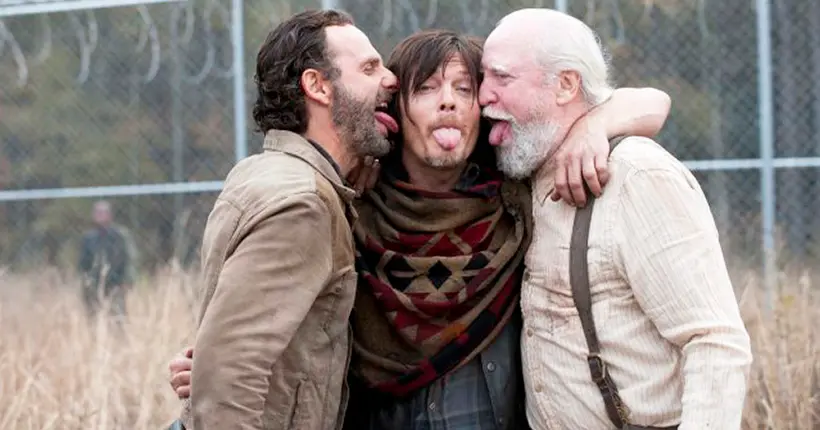 En images : dans les coulisses, The Walking Dead est une apocalypse de rires