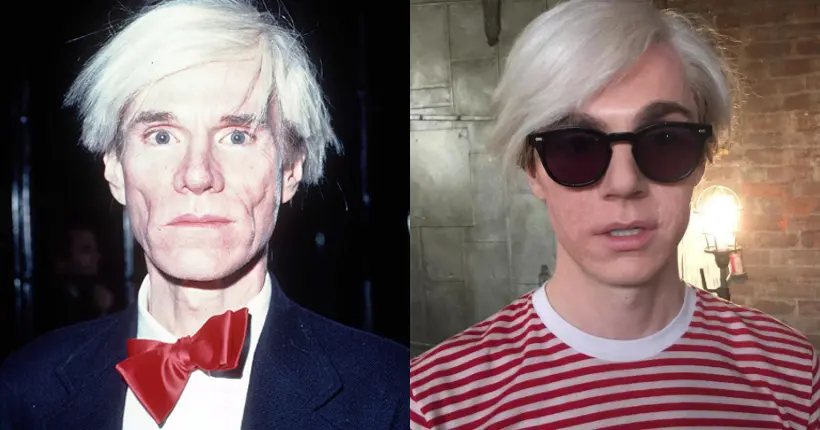 En image : Evan Peters devient Andy Warhol pour la saison 7 d’American Horror Story