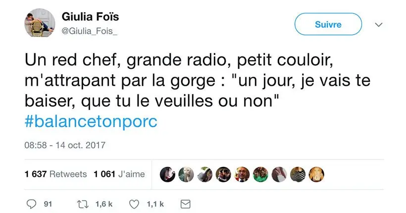 #Balancetonporc : les témoignages de harcèlement sexuel continuent d’affluer sur Twitter