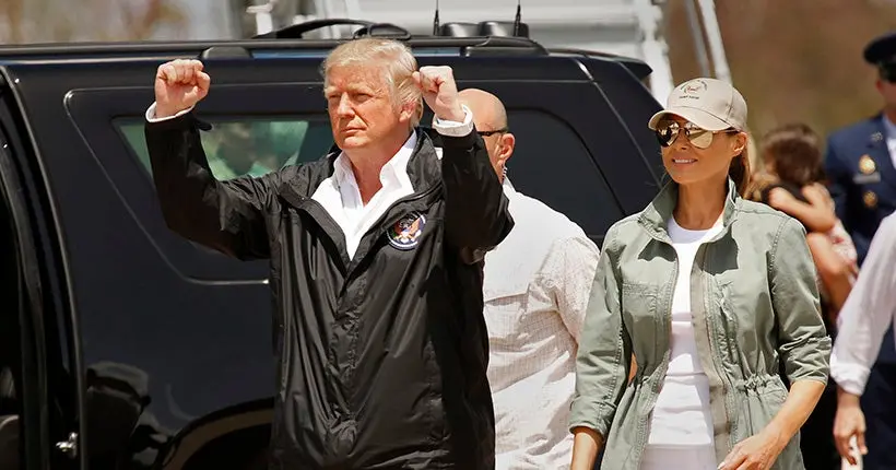 Donald Trump lance de l’essuie-tout aux rescapés portoricains de l’ouragan Maria