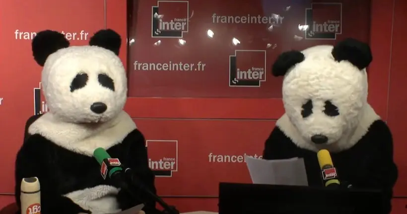 Vidéo : Charline Vanhoenacker et Guillaume Meurice se déguisent en pandas pour “libérer” Nicolas Hulot
