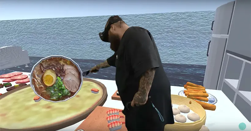Vidéo : Action Bronson prépare une pizza infernale en réalité virtuelle