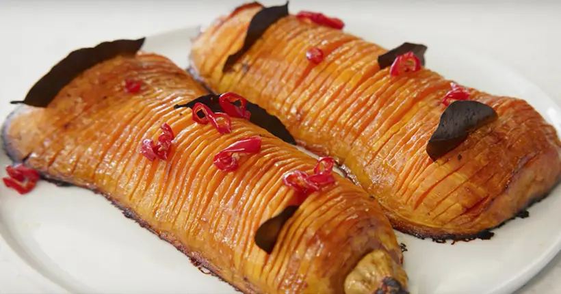 Vidéo : une courge butternut rôtie au sirop d’érable pour vos dîners d’automne