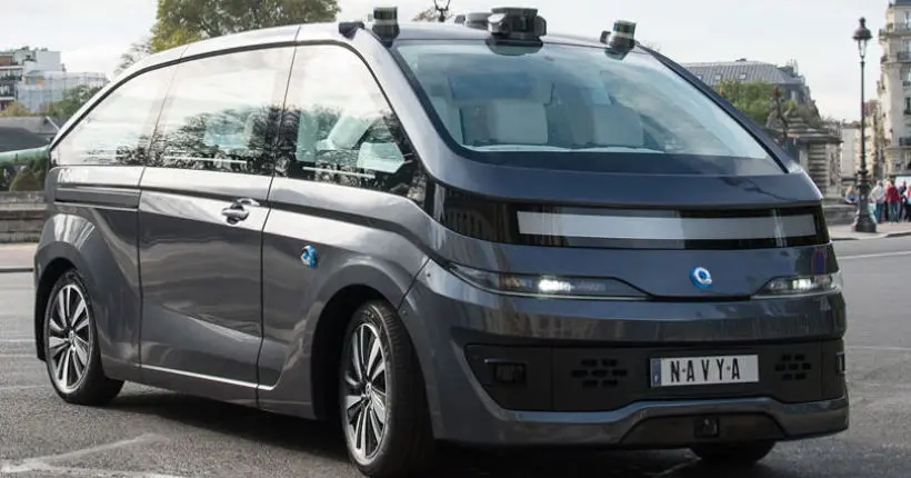 Voici l’Autonom Cab, le premier taxi français 100 % électrique et sans chauffeur
