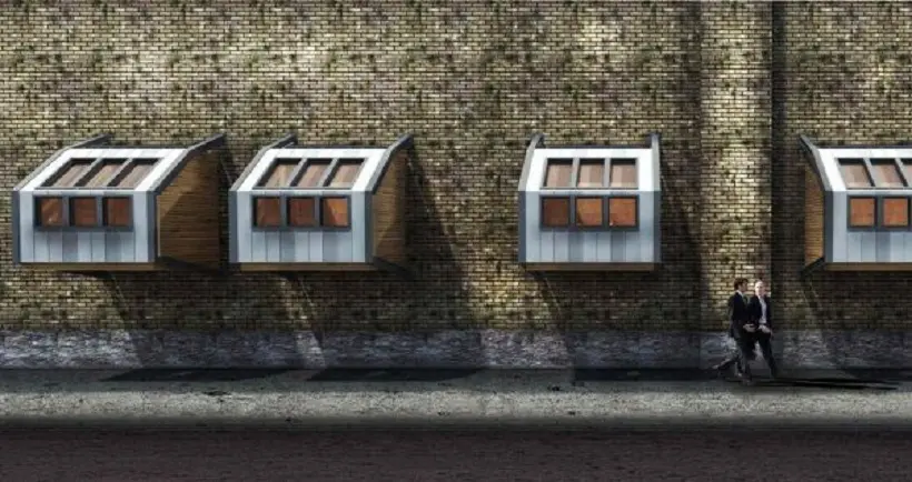 Un architecte a créé des cabanes urbaines, refuges pour les sans-abri