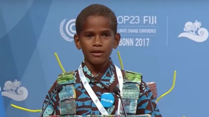 Vidéo : à la COP 23, un jeune Fidjien rappelle les conséquences dramatiques du réchauffement climatique