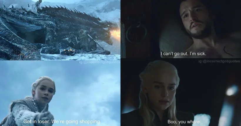 Un compte Instagram s’éclate à associer des scènes de Game of Thrones avec des sous-titres improbables