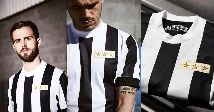 En images : le sublime maillot vintage de la Juventus pour fêter les 120 ans du club