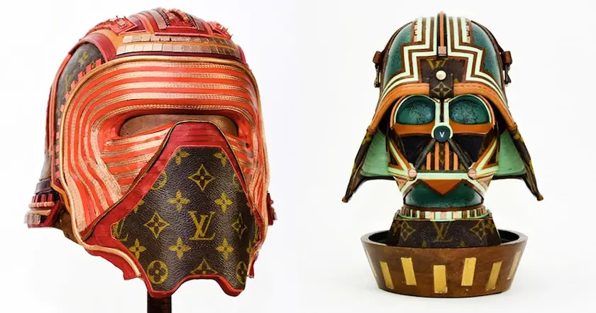 En transformant des sacs Louis Vuitton en casques Star Wars, cet artiste rétablit l’équilibre dans la Force