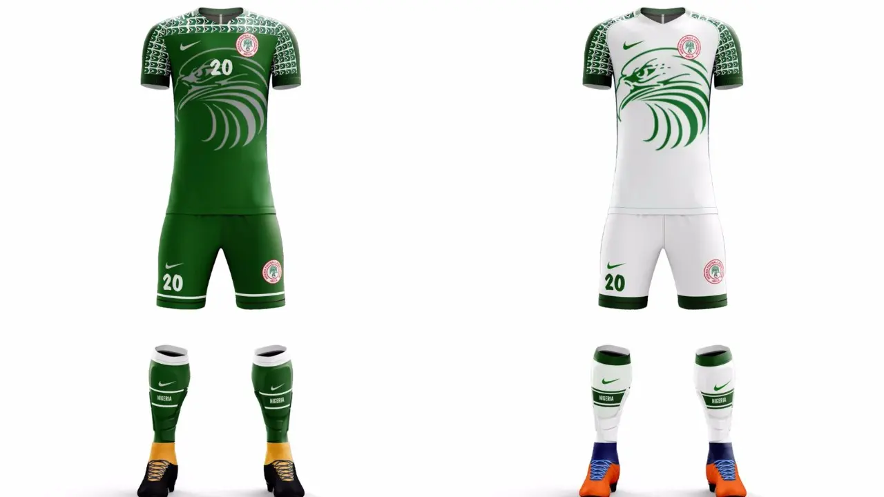 En images : un designer a créé des maillots spéciaux pour le Nigéria à l’occasion de la Coupe du Monde de la FIFA™️