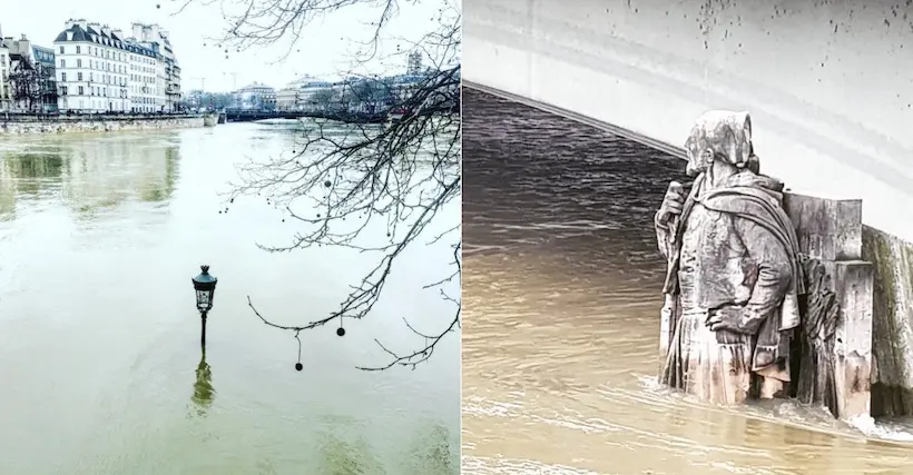 En images : les clichés spectaculaires de la Seine en crue