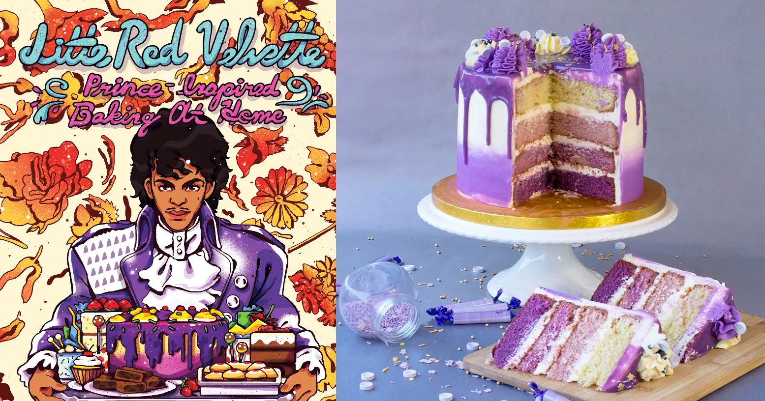 Ce livre de recettes pâtissières inspirées de Prince est un rêve de fan