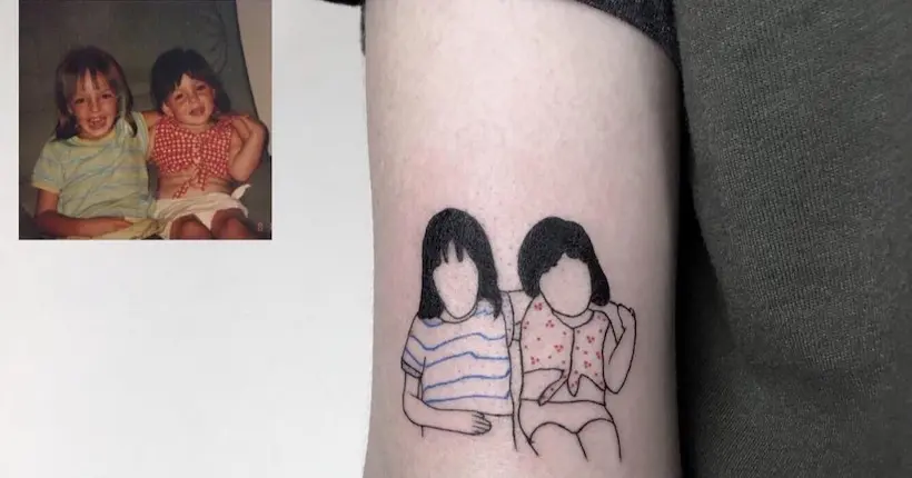 Pour les grands nostalgiques, Pigment Ninja reproduit des photos de famille en tatouages