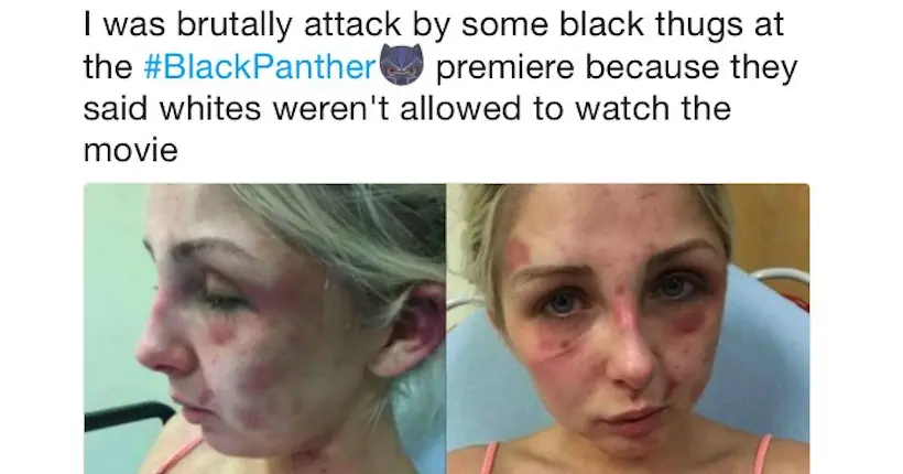 Sur Twitter, des fake news sur des violences anti-Blancs liées à Black Panther prolifèrent