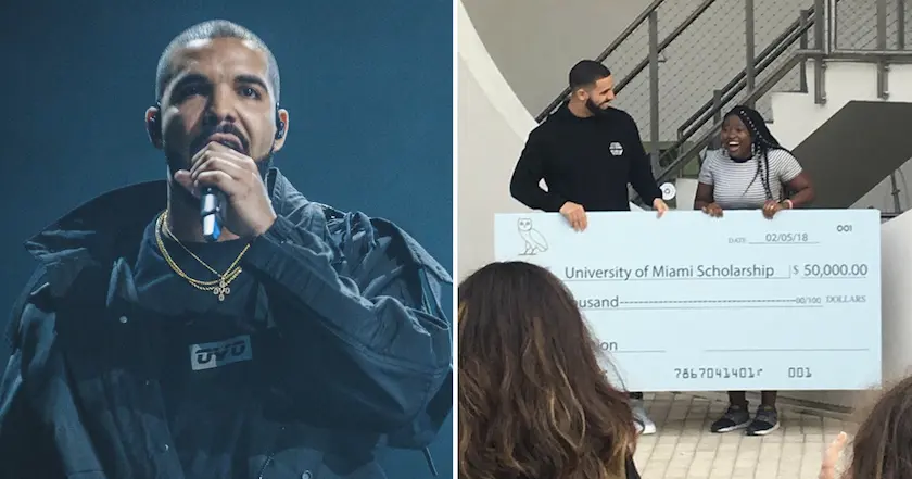 Après avoir lu son histoire, Drake a offert 50 000 dollars à une étudiante américaine