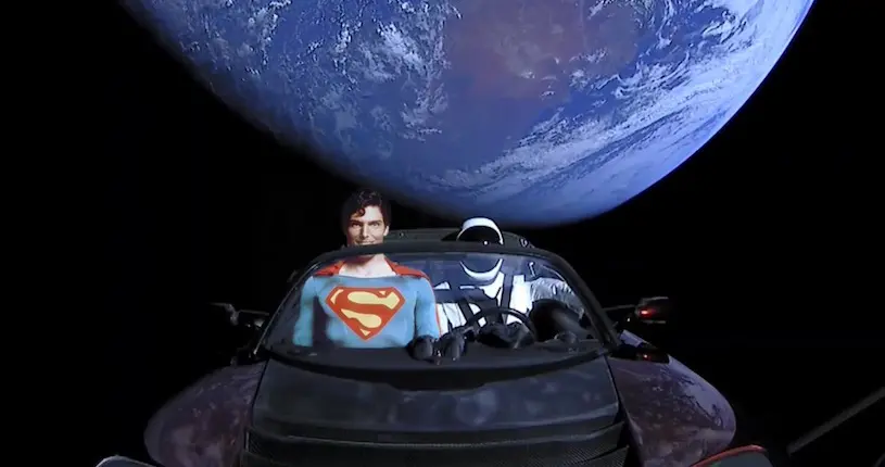 Le grand n’importe quoi des réseaux sociaux spécial voiture Tesla dans l’espace