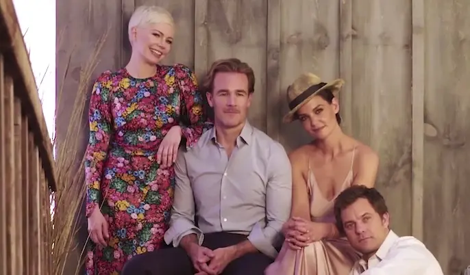 En images : pour les 20 ans de la série, le cast de Dawson prend la pose