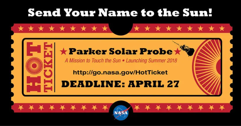 Grâce à la sonde Parker, la Nasa vous propose d’emmener votre nom jusqu’au Soleil