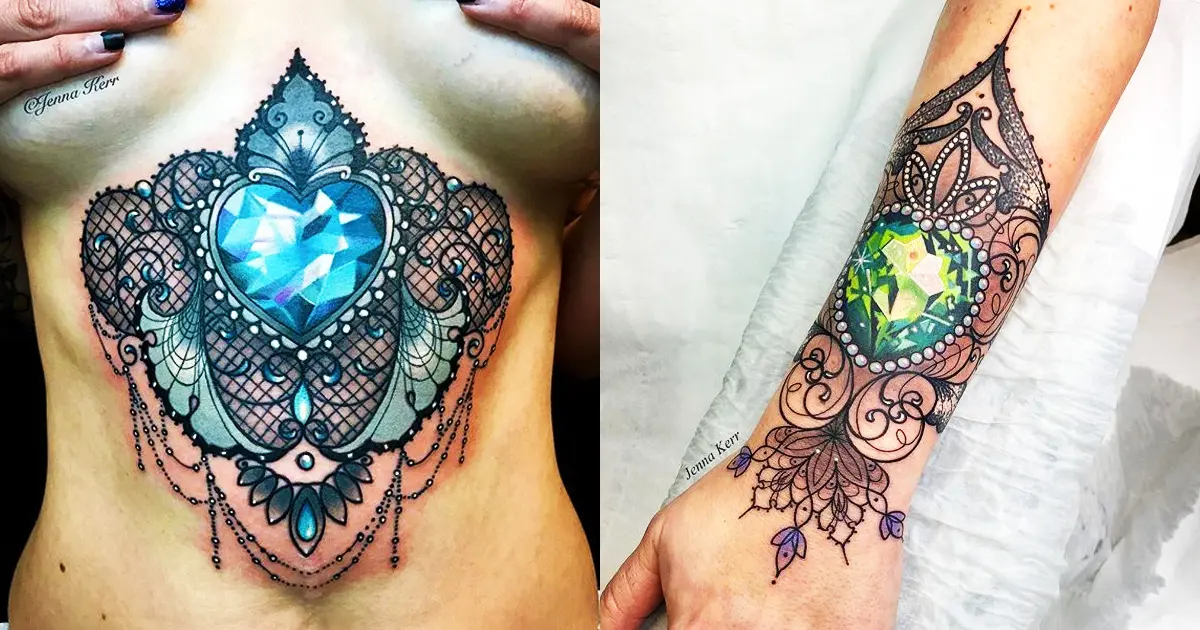 Jenna Kerr, la tatoueuse qui fait de ses créations de véritables diamants
