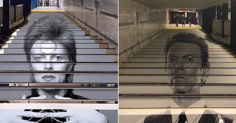 Une installation rend hommage à David Bowie dans le métro new-yorkais