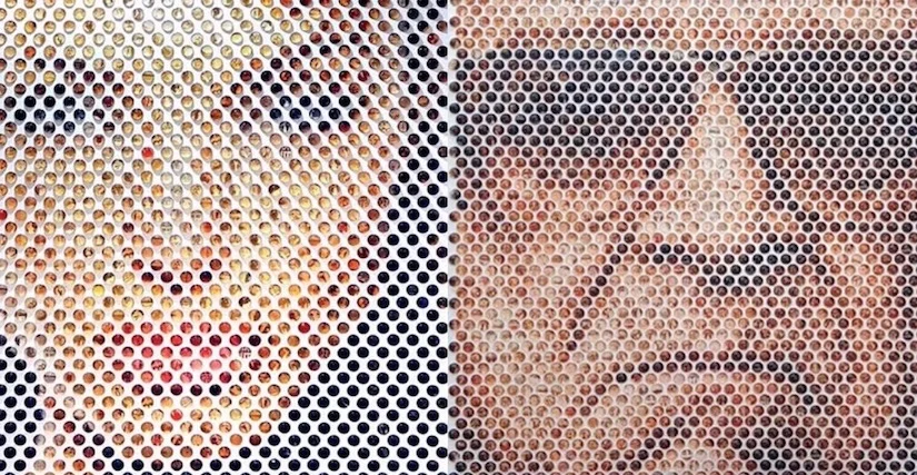 Entre pointillisme et pop art, les portraits monumentaux de Nemo Jansen