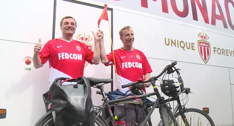 Deux supporters de Monaco se sont rendus à vélo à Bordeaux pour la finale de Coupe de la Ligue pour la bonne cause