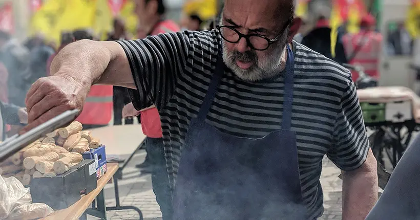 On est allé au barbecue des cheminots grévistes