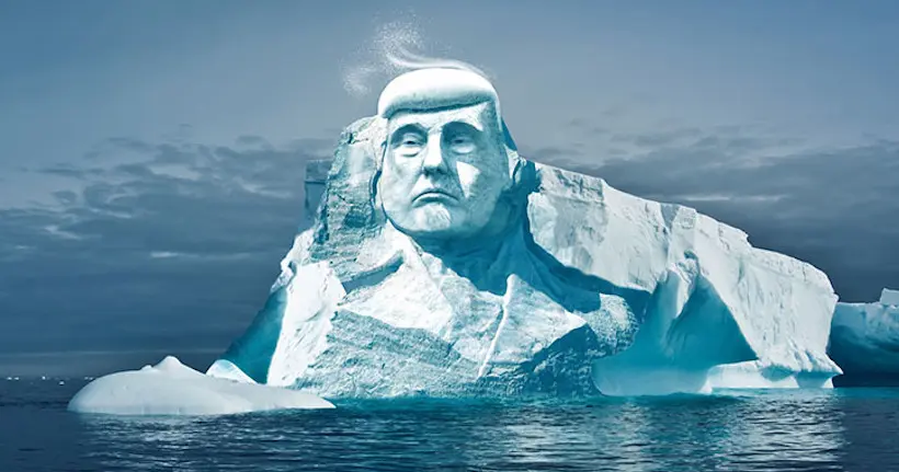 La tête de Trump bientôt sculptée dans un glacier en fonte pour sensibiliser au changement climatique