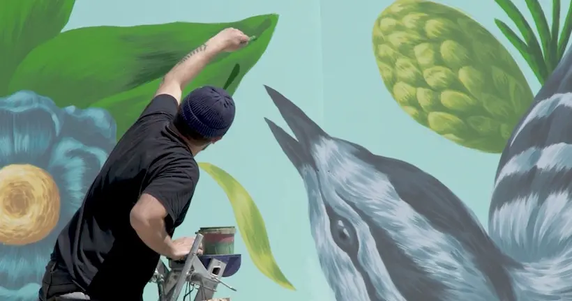 Vidéo : Saddo nous présente sa fresque de 192 mètres carrés à Gennevilliers