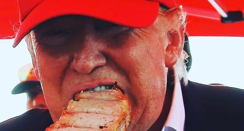 Donald Trump ne mange ses burgers qu’avec la moitié du pain