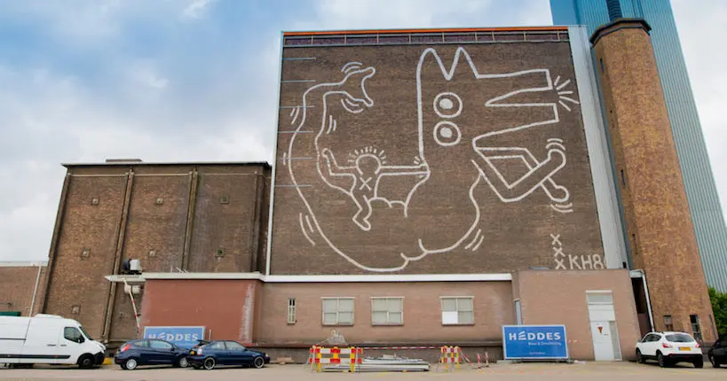 Cachée depuis près de 30 ans, une fresque de Keith Haring revoit la lumière du jour à Amsterdam