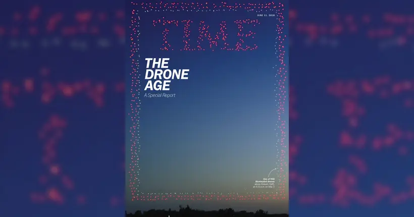 La une impressionnante du Time réalisée avec 958 drones