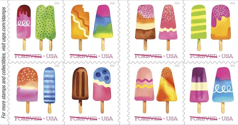 Des timbres parfumés aux glaces pour embaumer vos lettres, une idée made in USA