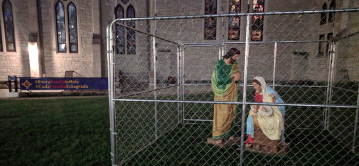Une église américaine met Jésus et sa famille en cage pour protester contre la politique migratoire de Trump