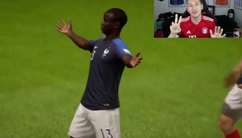 Le Youtubeur AF5 a simulé la finale France-Croatie sur FIFA 18