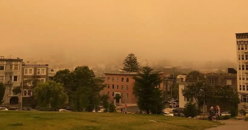 En images : à cause des feux de forêt, les photos prises à San Francisco semblent jaunies