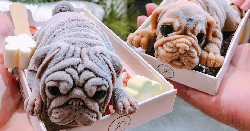 Beaucoup trop réalistes, ces glaces en forme de chiens sont aussi adorables qu’effrayantes