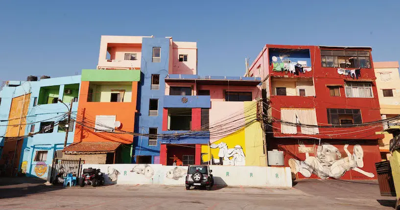 En images : au Liban, le street art redonne vie à l’un des quartiers difficiles de la banlieue de Beyrouth
